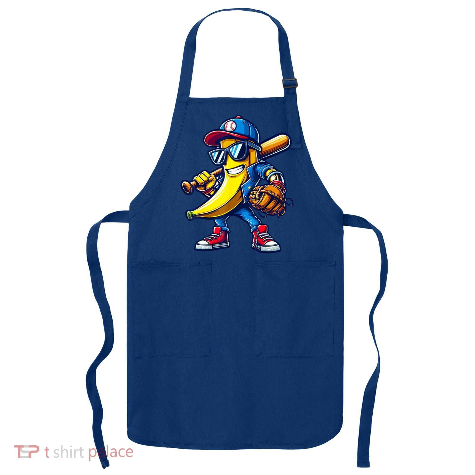 Banana Playing Baseball Fruit Lover Baseball Apron