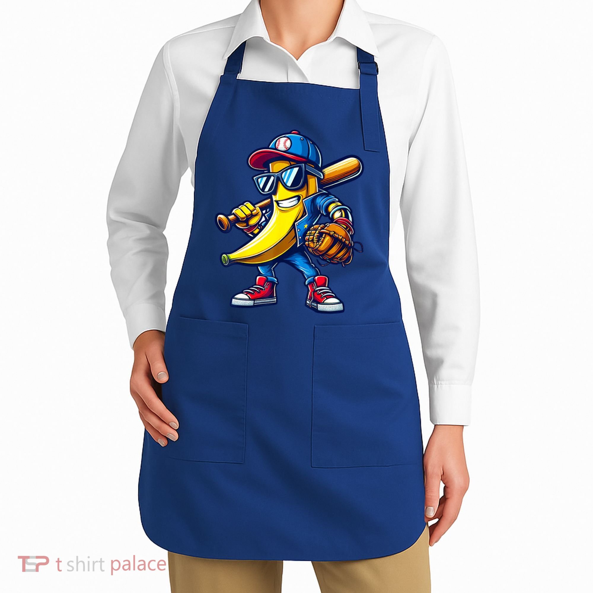 Banana Playing Baseball Fruit Lover Baseball Apron