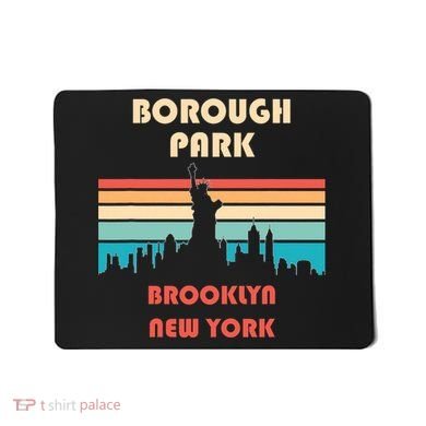 Borough Park Brooklyn New York Retro Vintage Mousepad