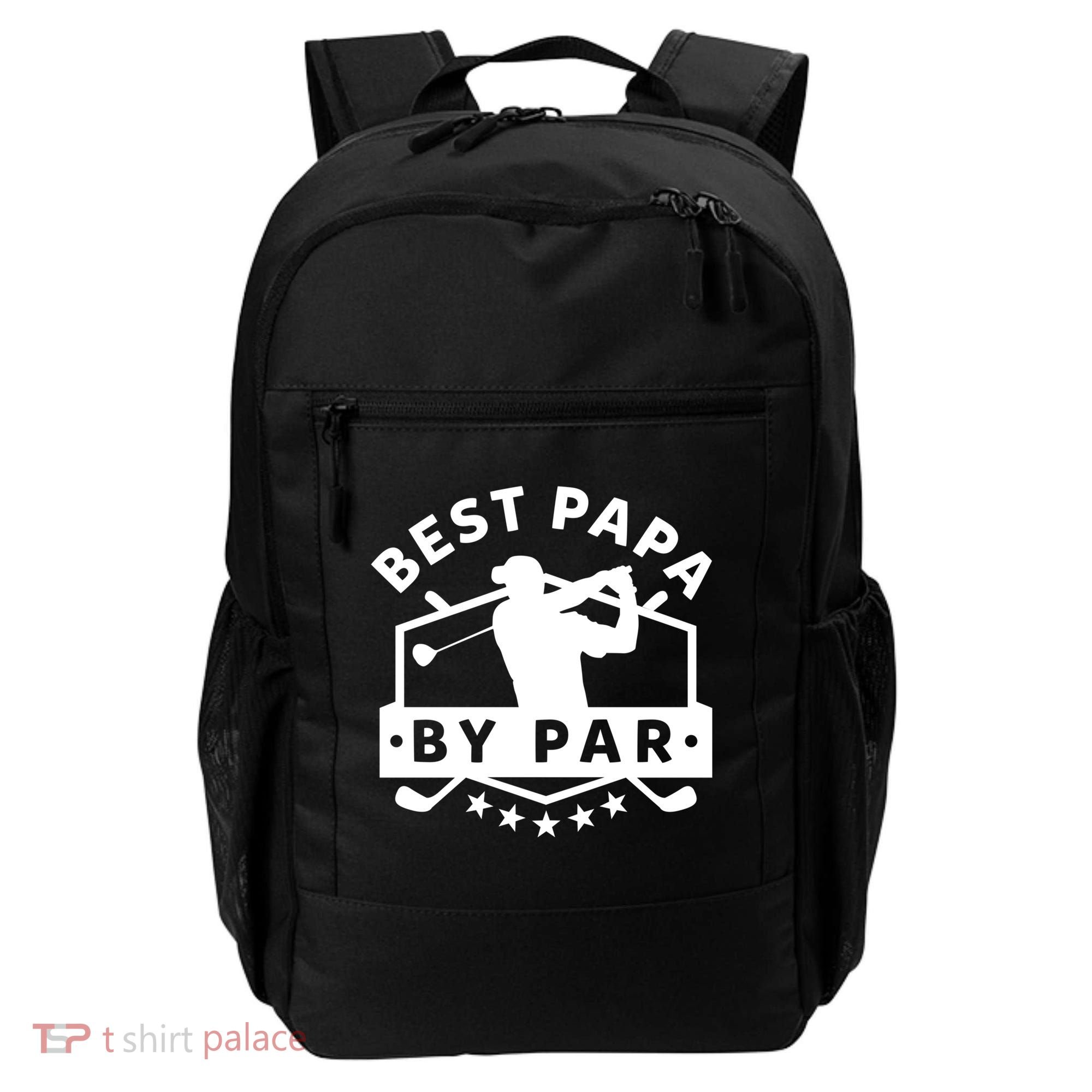 Best Papa By Par Golf Gift Dad Grandpa Gift Funny Gift Backpack