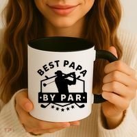 Best Papa By Par Golf Gift Dad Grandpa Gift Funny Gift Coffee Mug thumb 3
