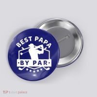 Best Papa By Par Golf Gift Dad Grandpa Gift Funny Gift Button thumb 0