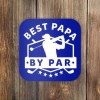 Best Papa By Par Golf Gift Dad Grandpa Gift Funny Gift Coaster thumb 0