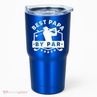 Best Papa By Par Golf Gift Dad Grandpa Gift Funny Gift Tumbler thumb 0