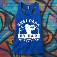 Best Papa By Par Golf Gift Dad Grandpa Gift Funny Gift Women's Tank Top thumb 3