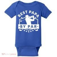 Best Papa By Par Golf Gift Dad Grandpa Gift Funny Gift Baby Bodysuit thumb 0