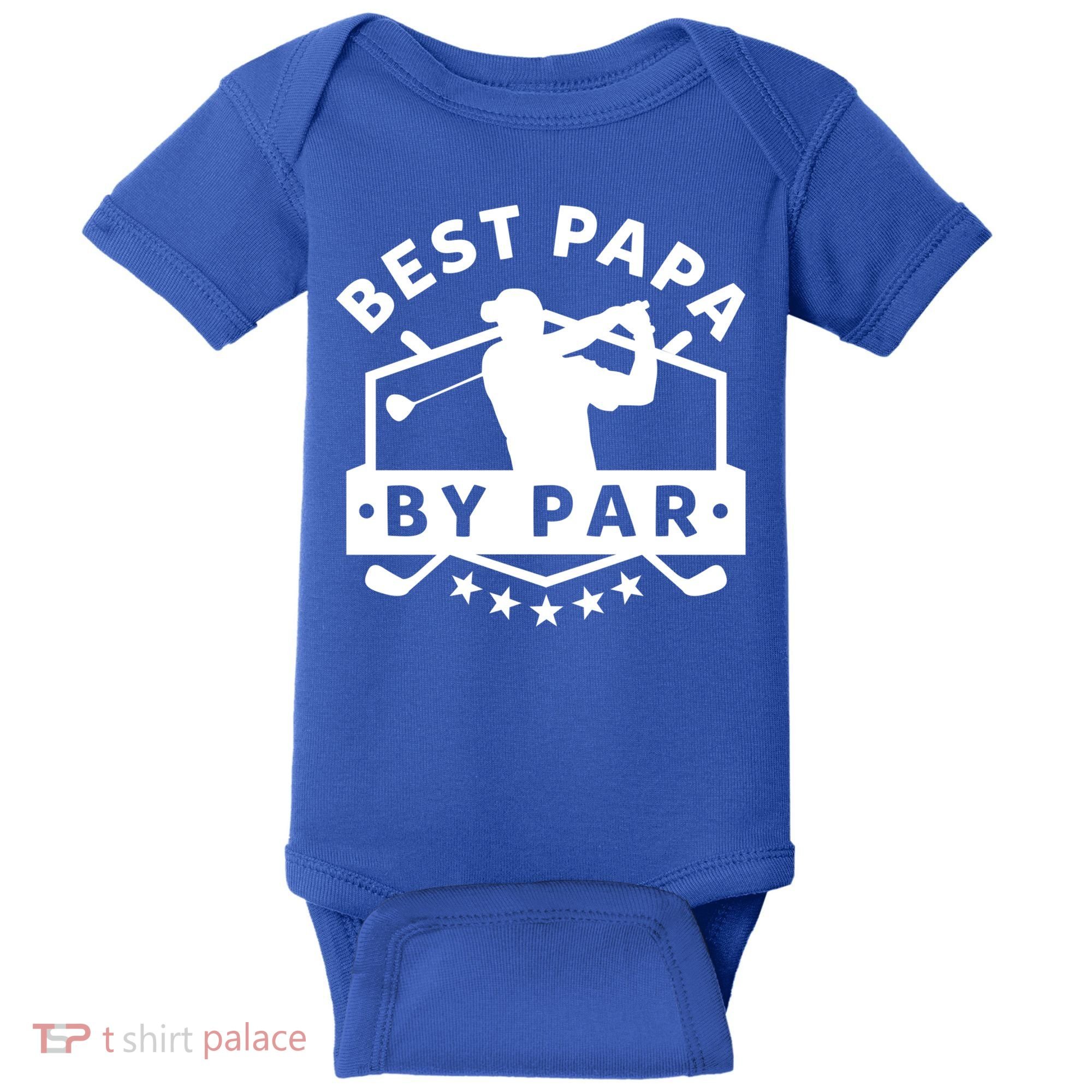 Best Papa By Par Golf Gift Dad Grandpa Gift Funny Gift Baby Bodysuit