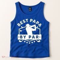 Best Papa By Par Golf Gift Dad Grandpa Gift Funny Gift Tank Top thumb 2