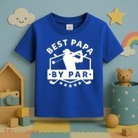 Best Papa By Par Golf Gift Dad Grandpa Gift Funny Gift Toddler T-Shirt thumb 3