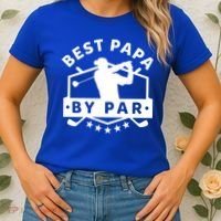Best Papa By Par Golf Gift Dad Grandpa Gift Funny Gift Women's T-Shirt thumb 2
