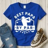 Best Papa By Par Golf Gift Dad Grandpa Gift Funny Gift Women's T-Shirt thumb 3