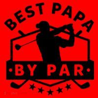 Best Papa By Par Golf Gift Dad Grandpa Gift Funny Gift Santa Hat thumb 1