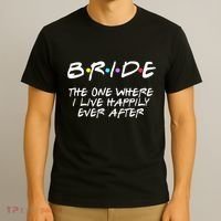 Bachelorette Party Bride The One Where I Live Happily T-Shirt thumb 3
