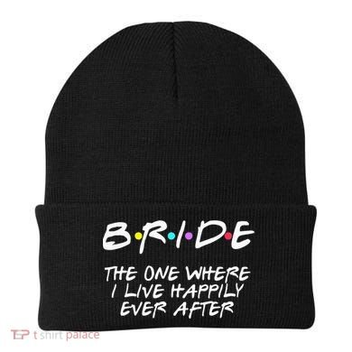 Bachelorette Party Bride The One Where I Live Happily Beanie