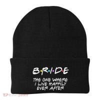 Bachelorette Party Bride The One Where I Live Happily Beanie thumb 0