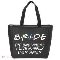 Bachelorette Party Bride The One Where I Live Happily Tote Bag thumb 0
