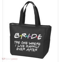 Bachelorette Party Bride The One Where I Live Happily Tote Bag thumb 3