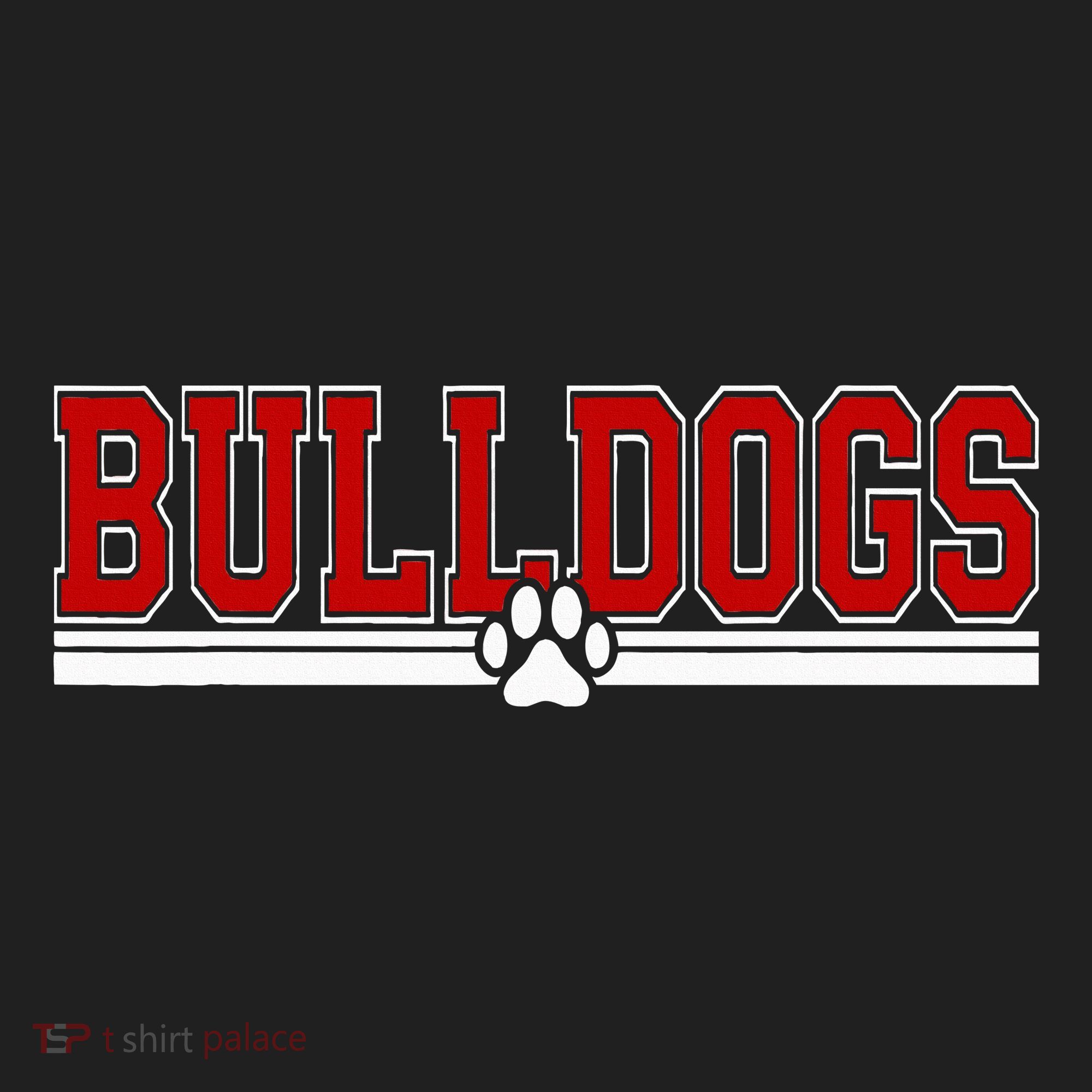 Bulldogs Paw  Women's Sweatshirt