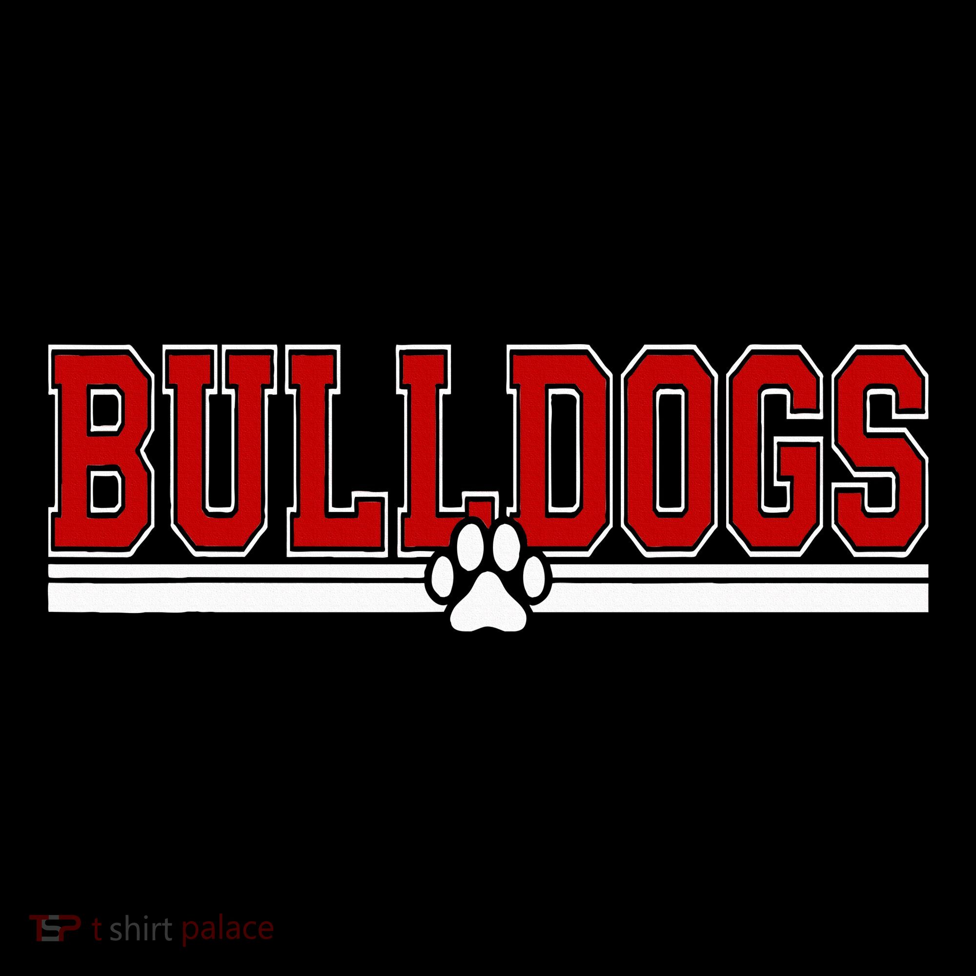 Bulldogs Paw  Women's Hoodie
