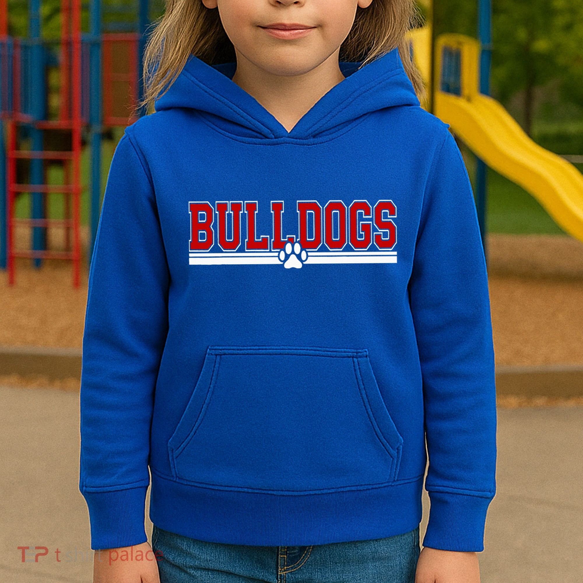 Bulldogs Paw  Kids Hoodie