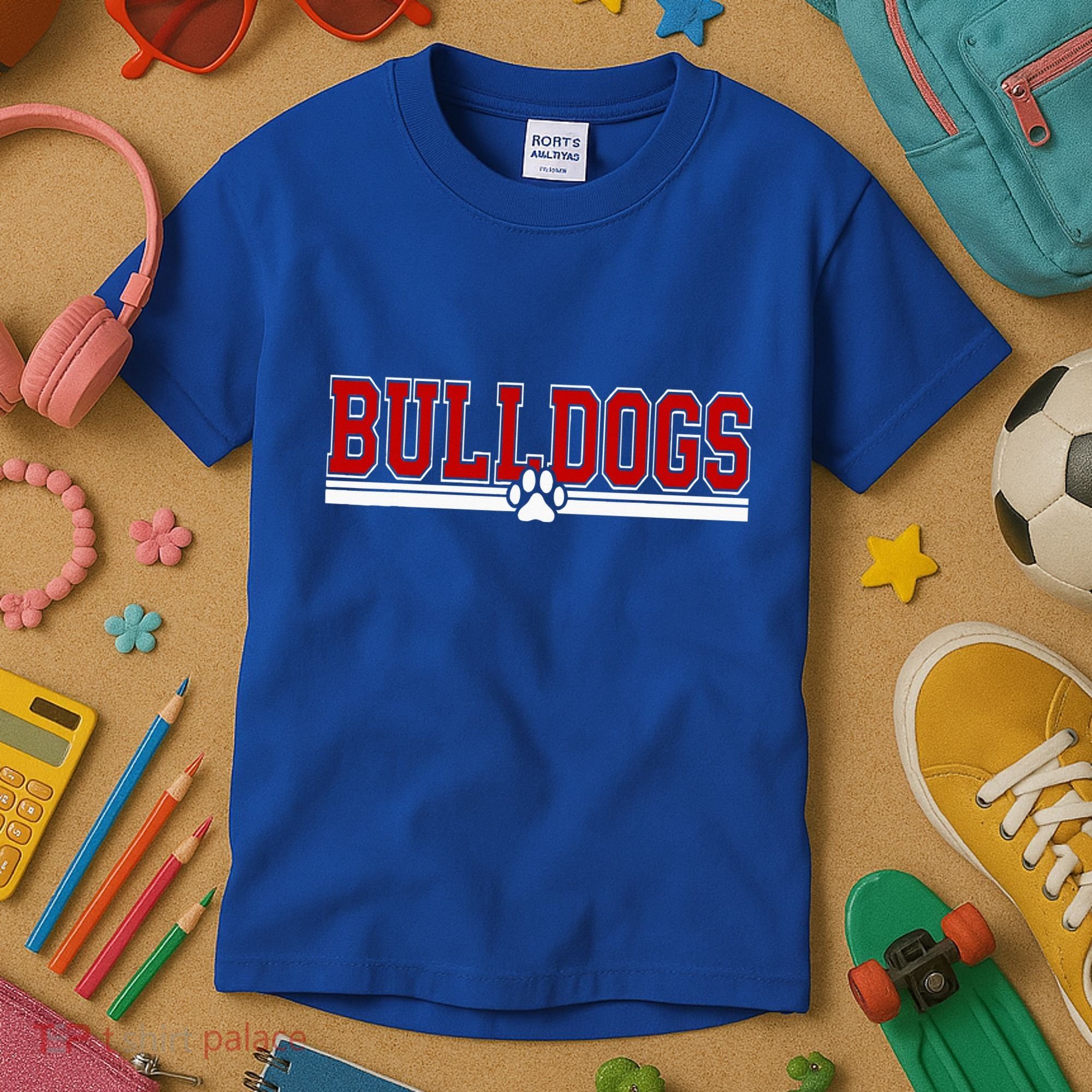 Bulldogs Paw  Kids T-Shirt