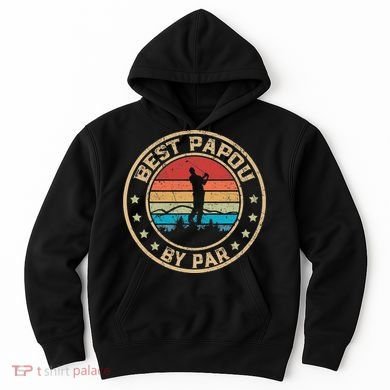 Best Papou By Par Father's Day Funny Golfing Hoodie