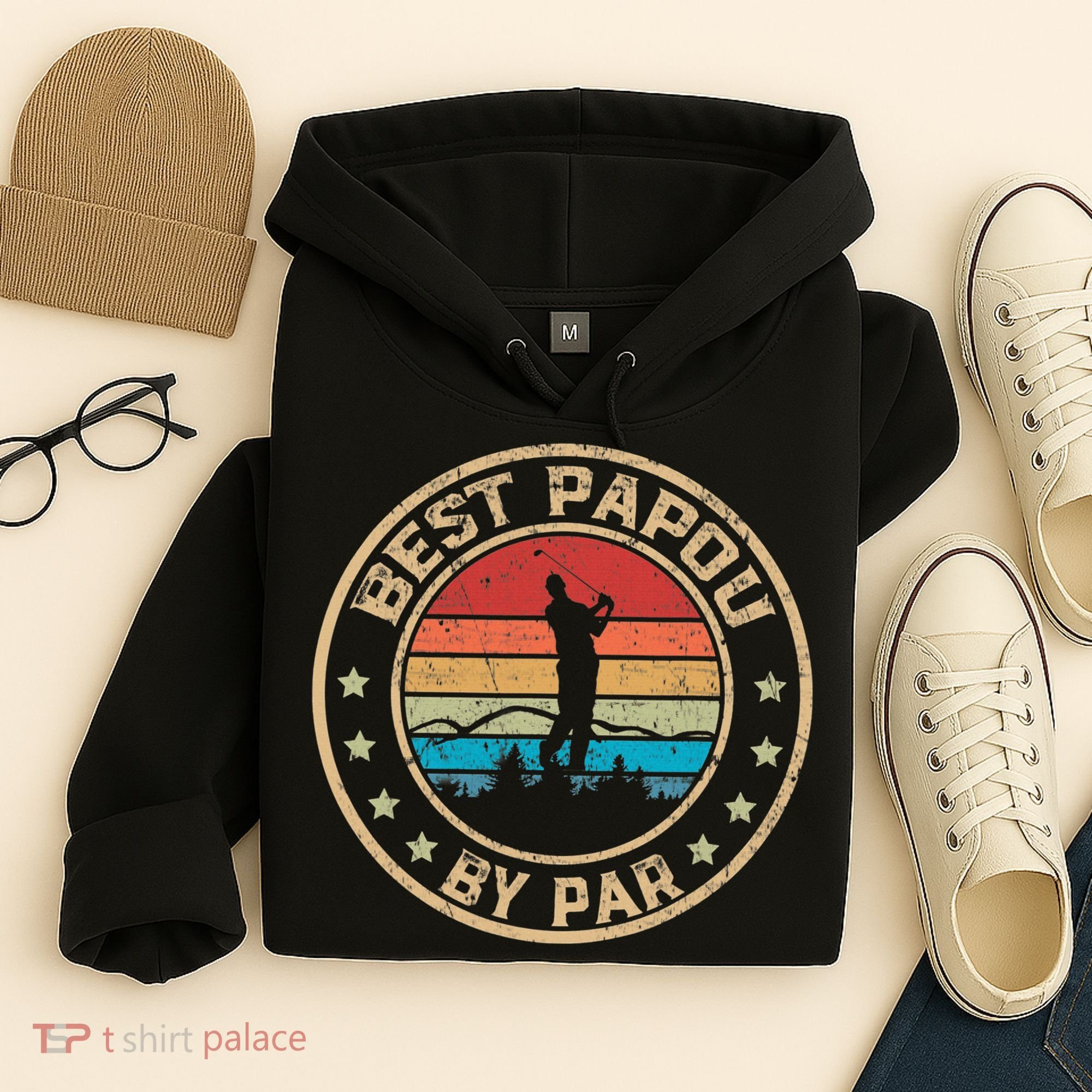 Best Papou By Par Father's Day Funny Golfing Hoodie