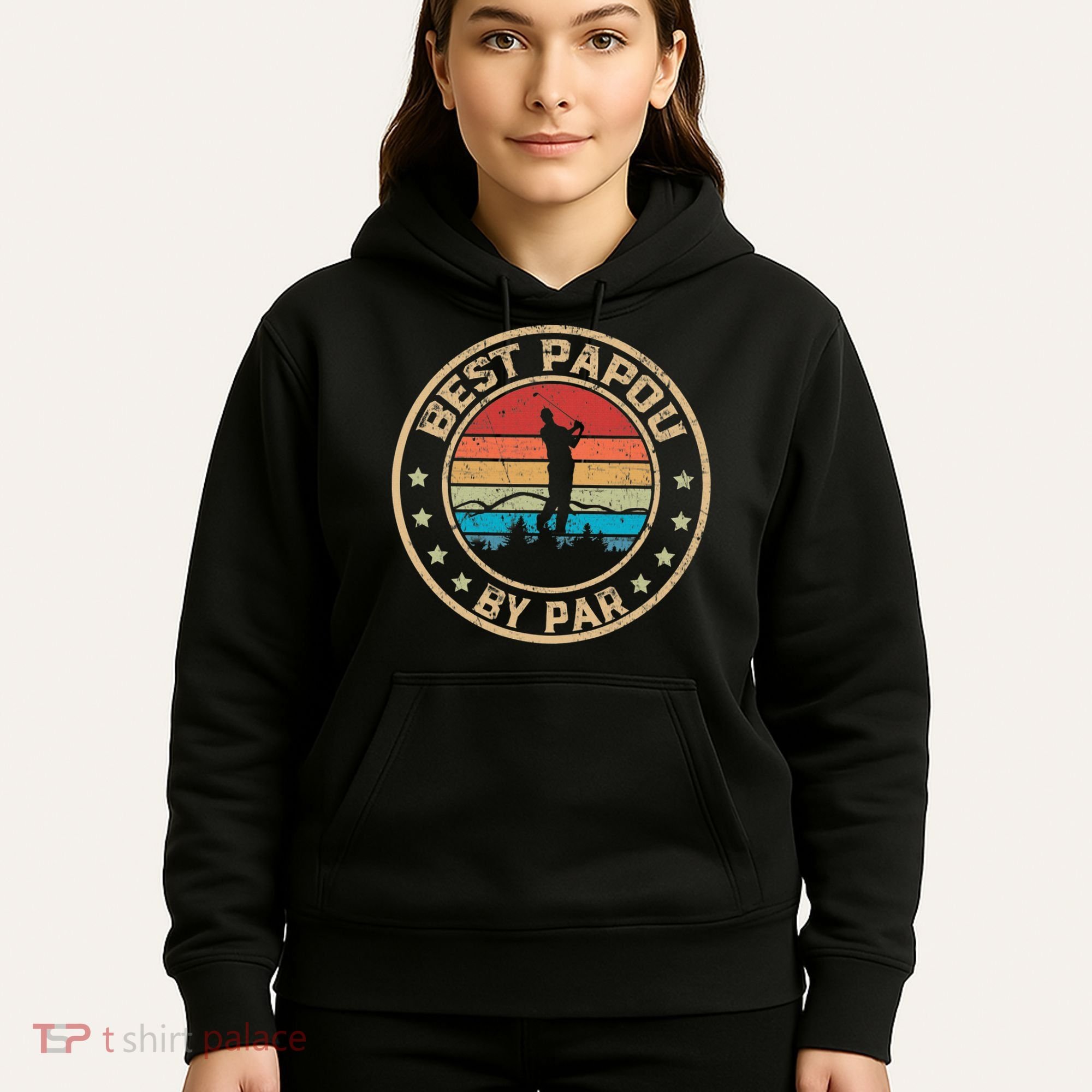 Best Papou By Par Father's Day Funny Golfing Hoodie