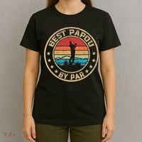Best Papou By Par Father's Day Funny Golfing T-Shirt thumb 4