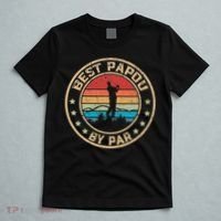 Best Papou By Par Father's Day Funny Golfing T-Shirt thumb 5