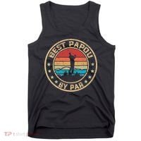 Best Papou By Par Father's Day Funny Golfing Tank Top thumb 0