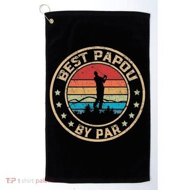 Best Papou By Par Father's Day Funny Golfing Golf Towel