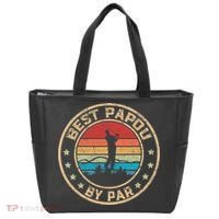 Best Papou By Par Father's Day Funny Golfing Tote Bag thumb 0