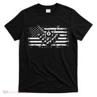 Billiards Pool Billiards American Flag Gift T-Shirt thumb 0