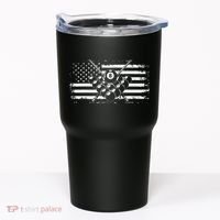 Billiards Pool Billiards American Flag Gift Tumbler thumb 0