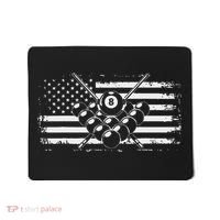 Billiards Pool Billiards American Flag Gift Mousepad thumb 0