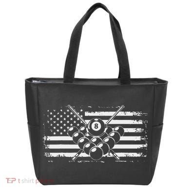 Billiards Pool Billiards American Flag Gift Tote Bag