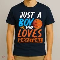 Basketball Player Boy Sport Basketball Lover Basketball T-Shirt thumb 3