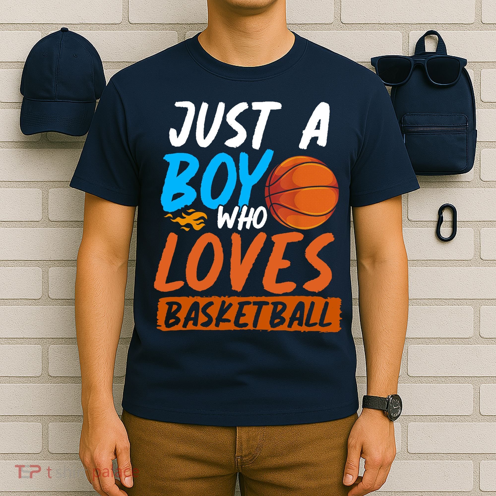 Basketball Player Boy Sport Basketball Lover Basketball T-Shirt