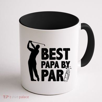 Best Papa By Par Fathers Day Golf Coffee Mug back