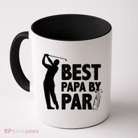 Best Papa By Par Fathers Day Golf Coffee Mug thumb 0