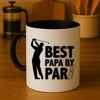 Best Papa By Par Fathers Day Golf Coffee Mug thumb 4