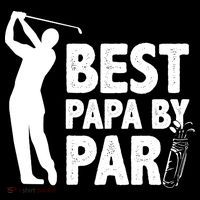 Best Papa By Par Fathers Day Golf Women's Hoodie thumb 2