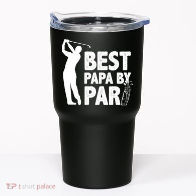 Best Papa By Par Fathers Day Golf Tumbler