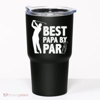 Best Papa By Par Fathers Day Golf Tumbler thumb 0