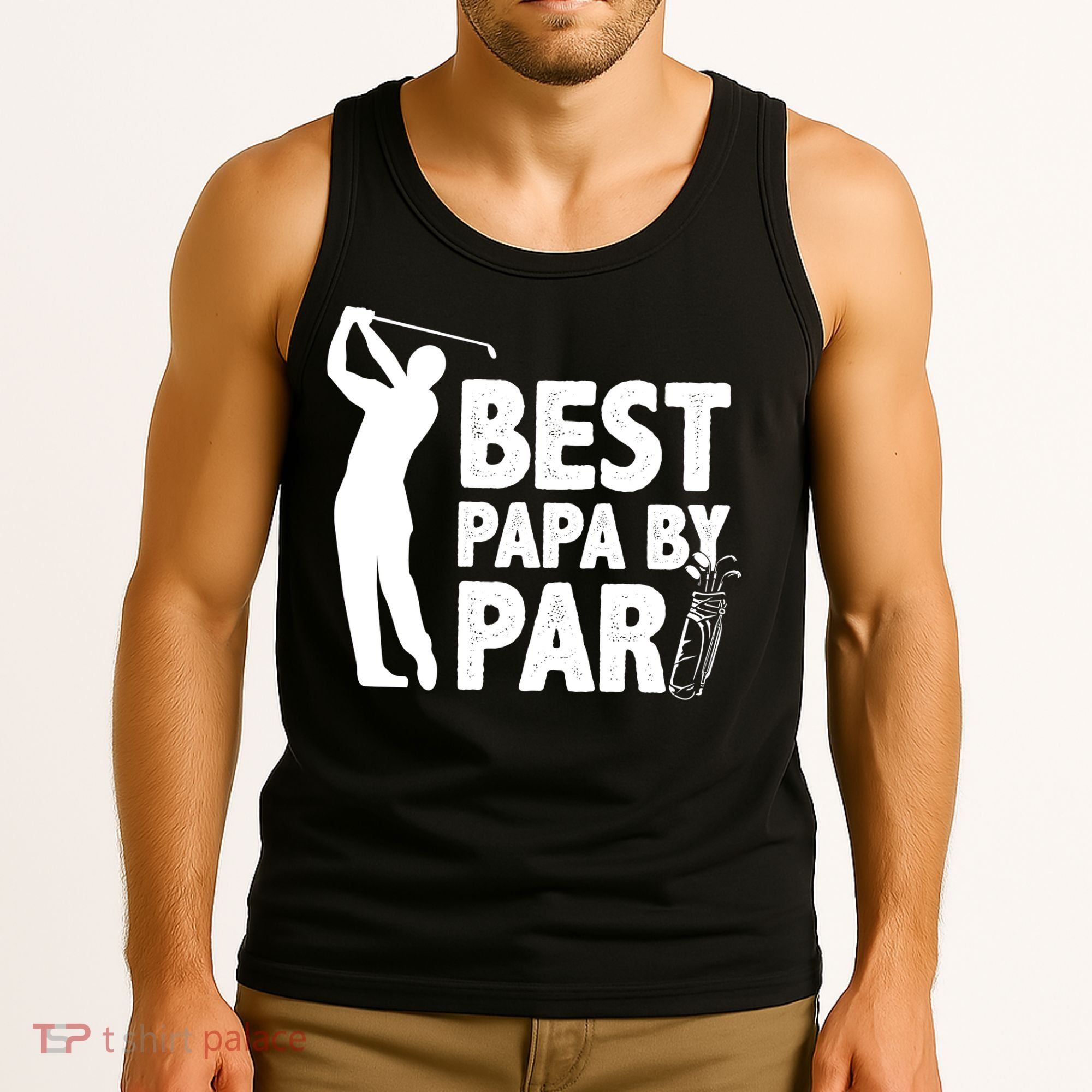 Best Papa By Par Fathers Day Golf Tank Top