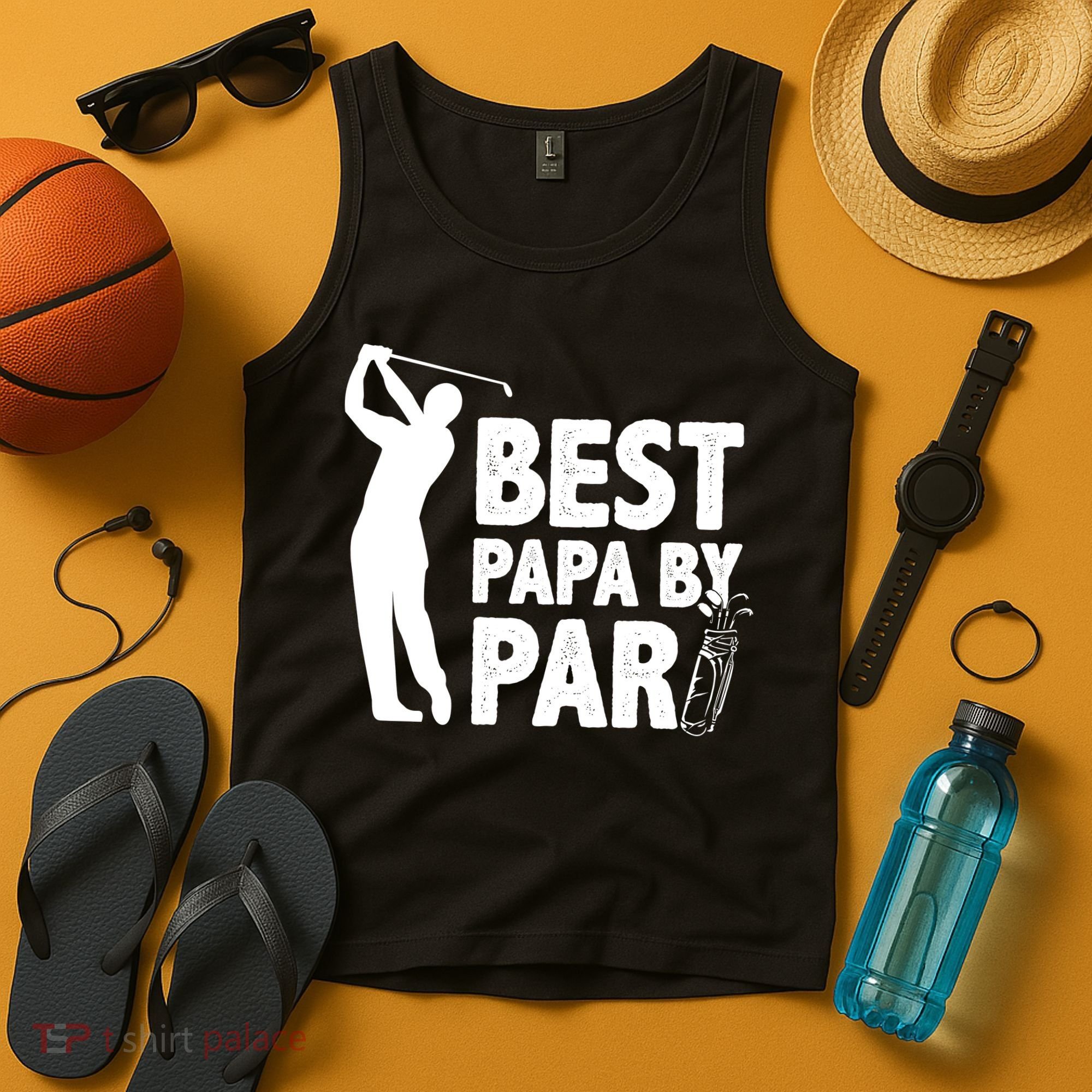 Best Papa By Par Fathers Day Golf Tank Top