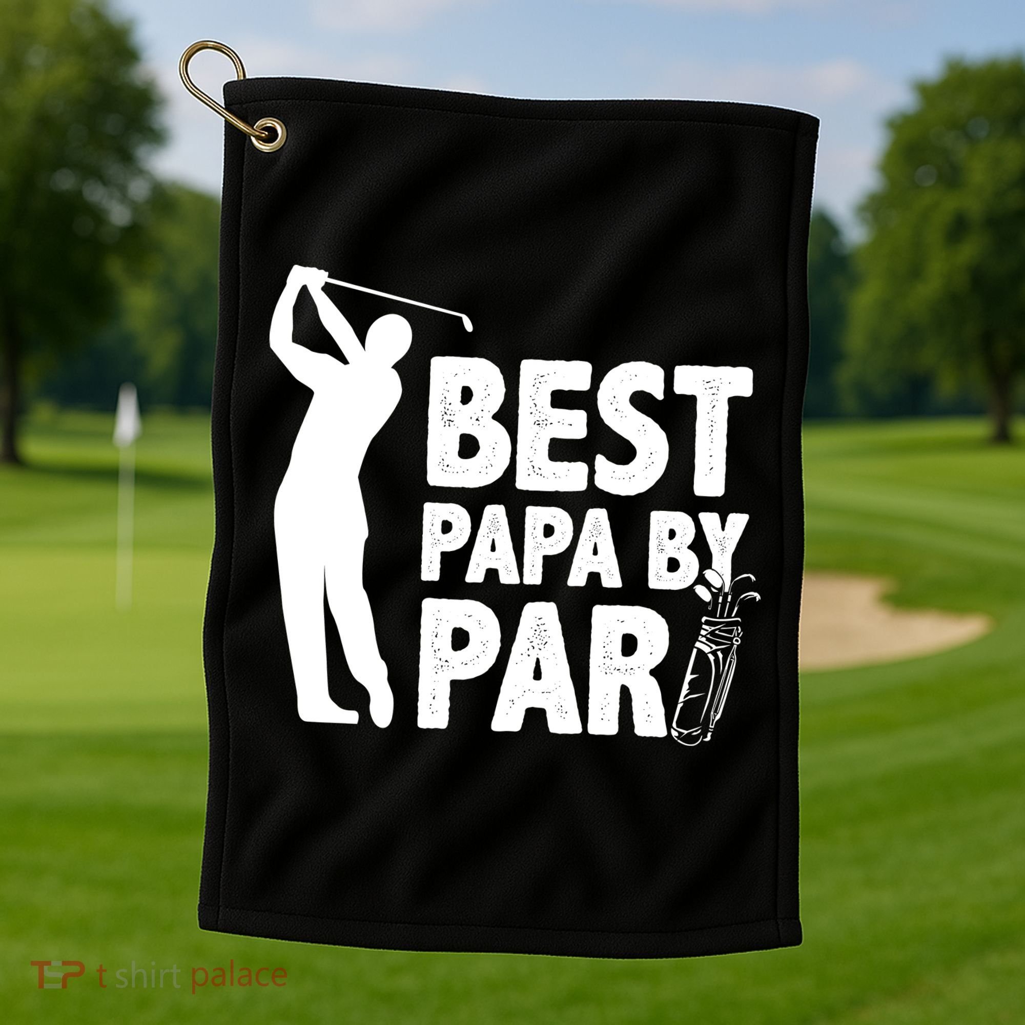 Best Papa By Par Fathers Day Golf Golf Towel