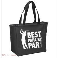 Best Papa By Par Fathers Day Golf Tote Bag thumb 2