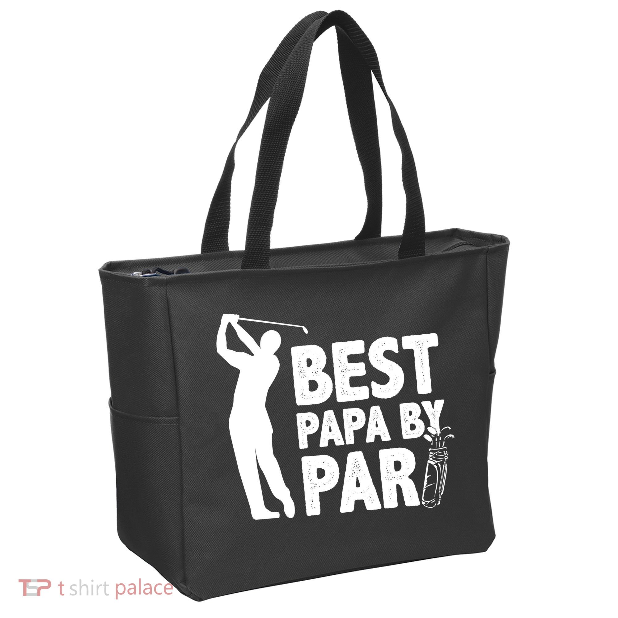Best Papa By Par Fathers Day Golf Tote Bag
